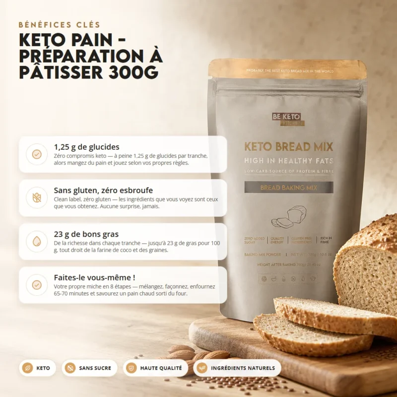 Pain keto – mélange à pâtisserie 300g