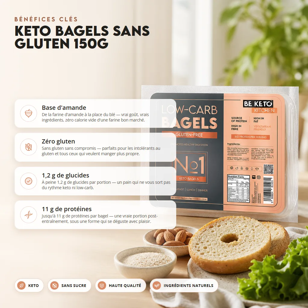Bagels keto sans gluten 150g