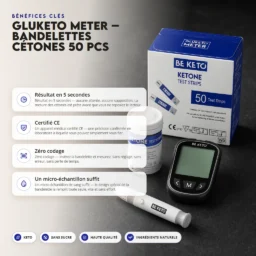 Gluketo meter – bandelettes de test cétoniques 50 pcs.
