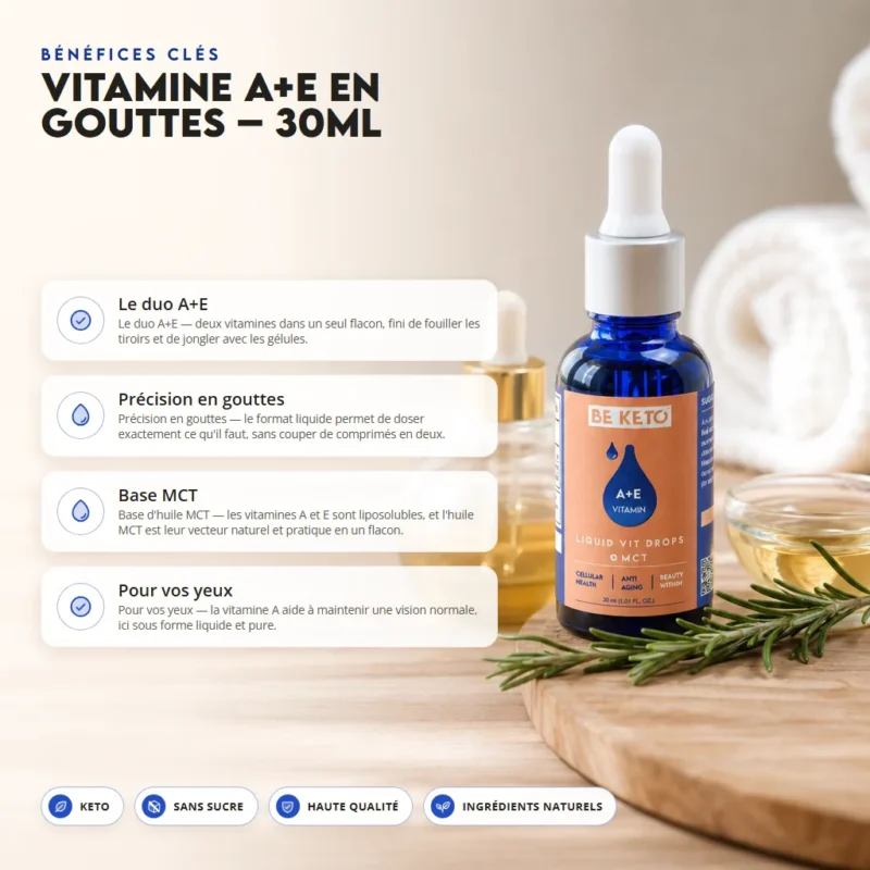 Vitamine a+e en gouttes – 30ml