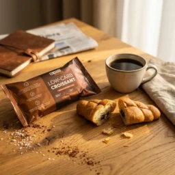 Croissant pauvre en glucides – fourré au chocolat 50g
