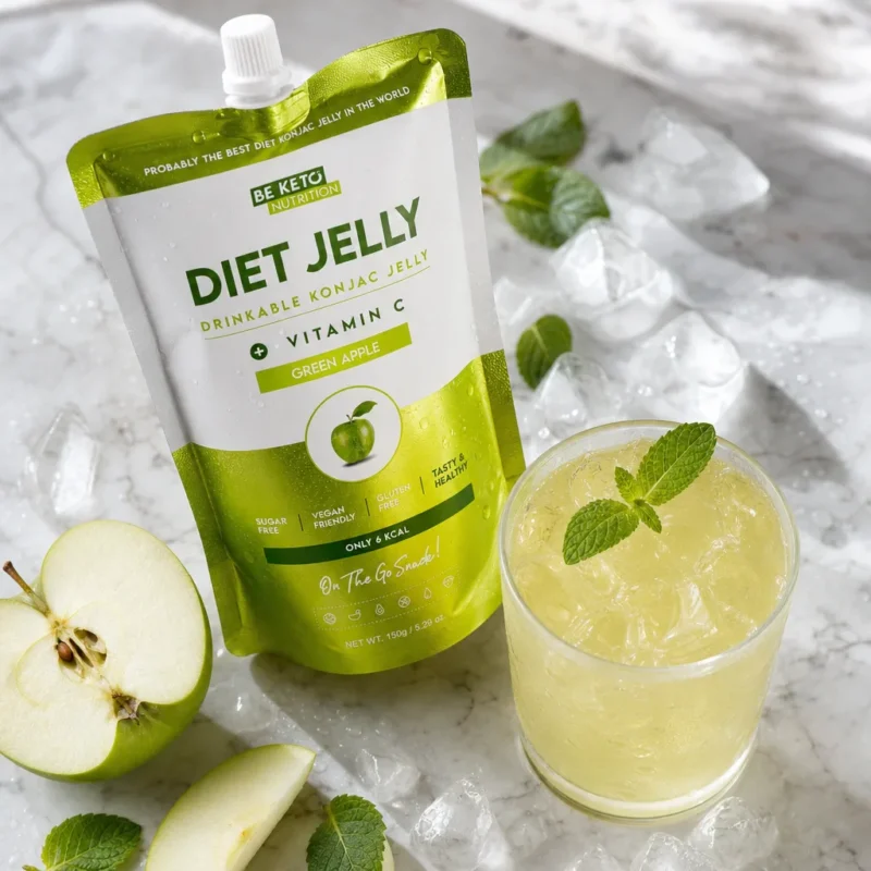 Gelée de Konjac – Pomme Verte 150g – Lifestyle 1 Gelée de konjac – pomme verte 150g