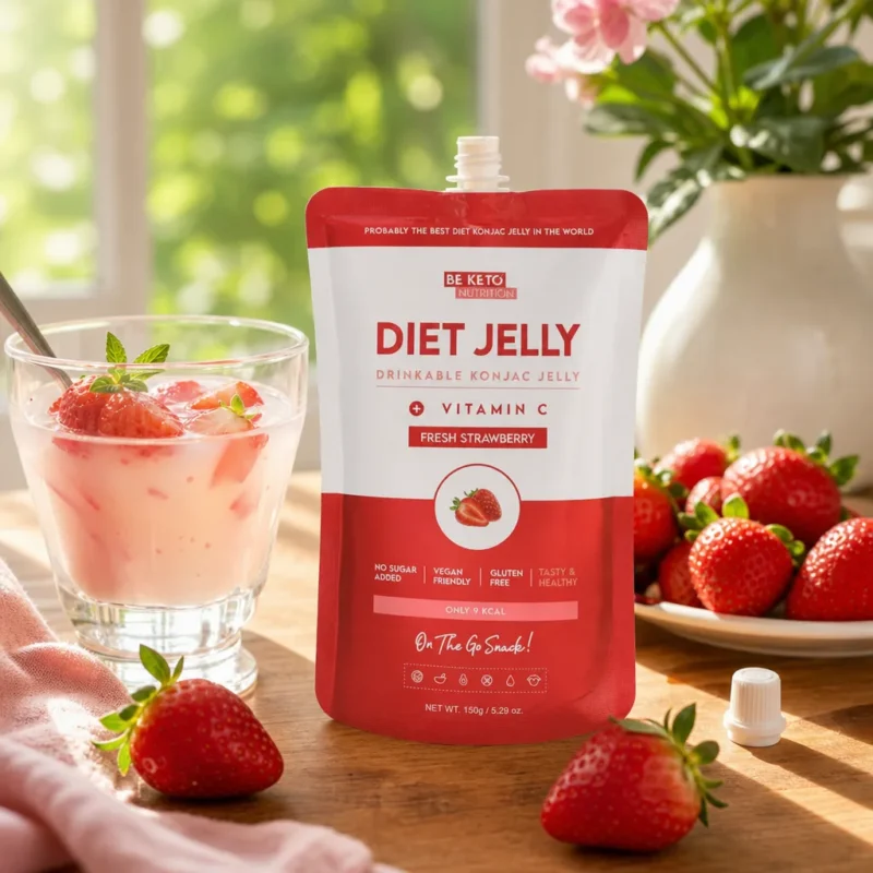Gelée de konjac – fraise fraîche 150g