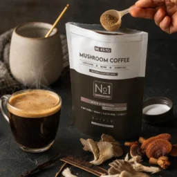 Café instantané – mushroom (crinière de lion & cordyceps & reishi) – vanille française 250g