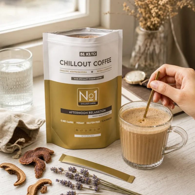 Café instantané – chillout (reishi & ashwagandha) – vanille française 250g