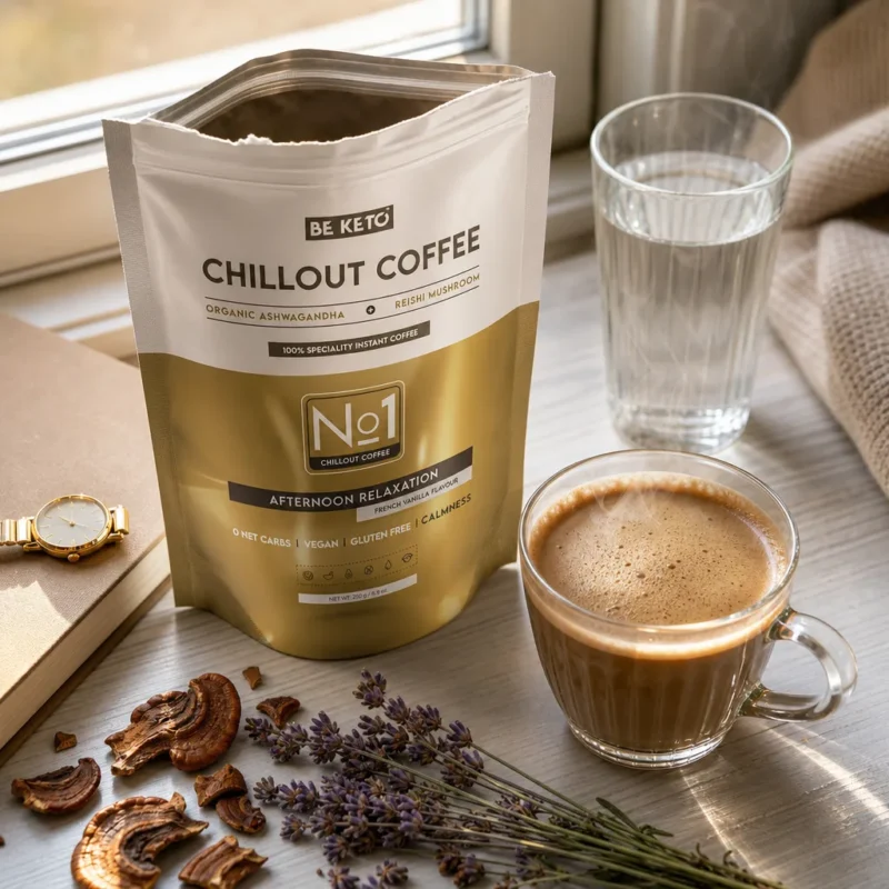 Café instantané – chillout (reishi & ashwagandha) – vanille française 250g