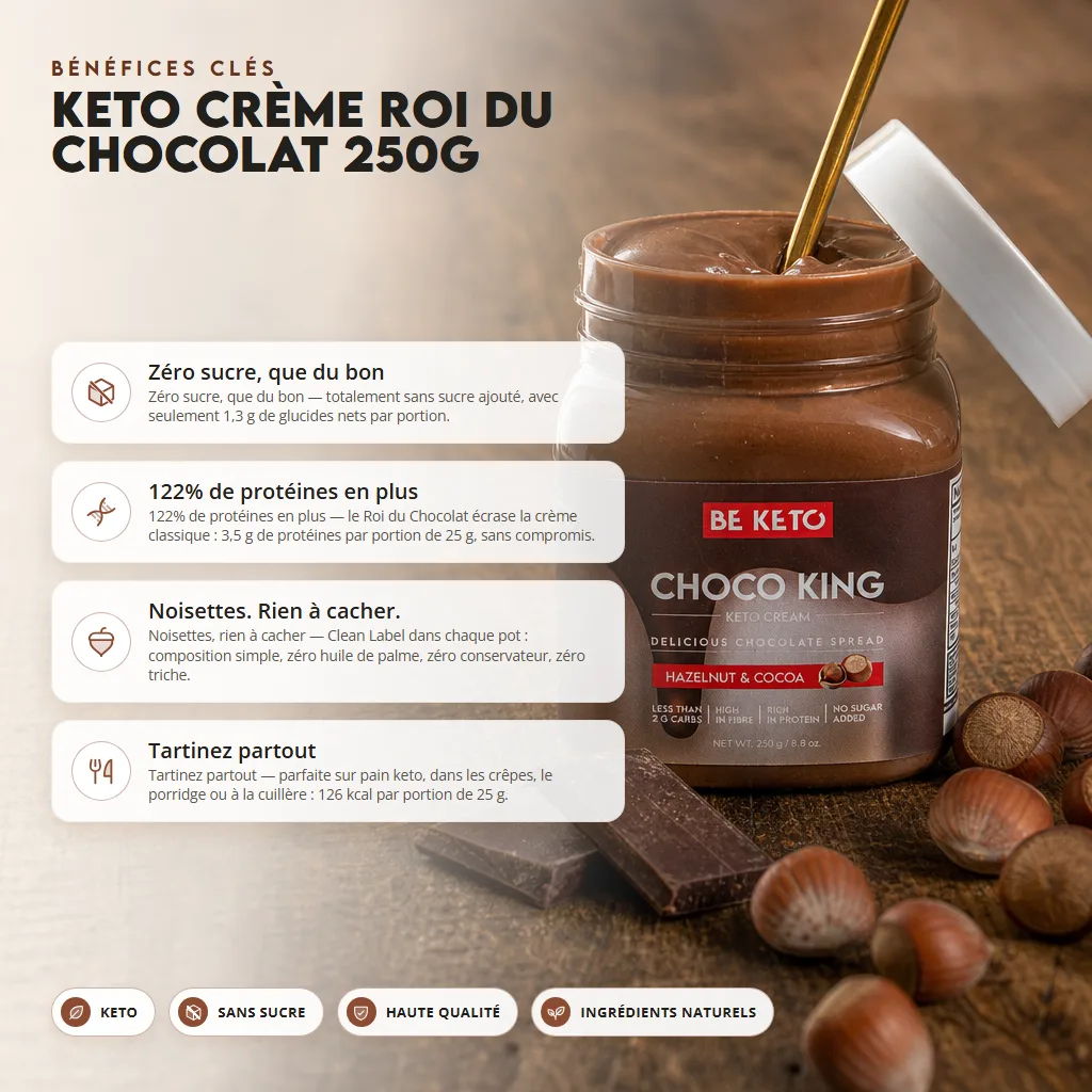 Crème keto – roi du chocolat 250g