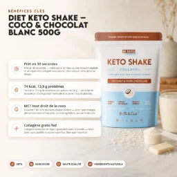 Diet Keto Shake – Coconut & White Chocolate 500g – Benefit Diet keto shake – coconut & white chocolate 500g