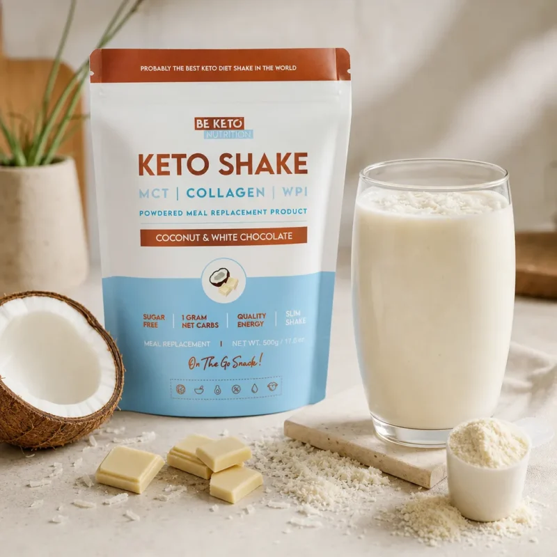 Diet Keto Shake – Coconut & White Chocolate 500g – Lifestyle 1 Diet keto shake – coconut & white chocolate 500g