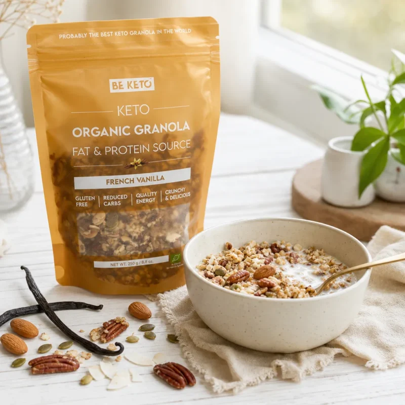 Granola keto bio – vanille française 250g