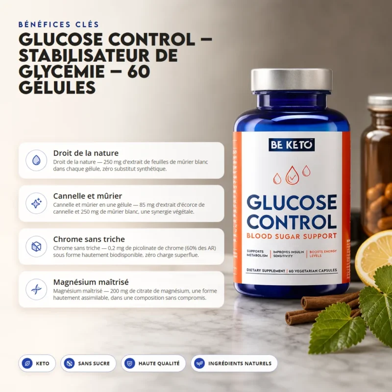 Glucose control – stabilisateur de glycémie – 60 gélules