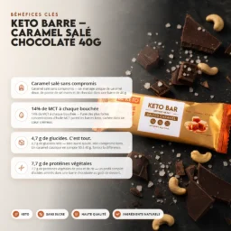 Barre keto – caramel salé 40g