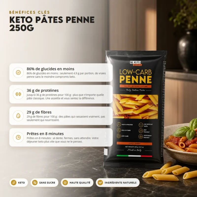 Pâtes keto penne 250g