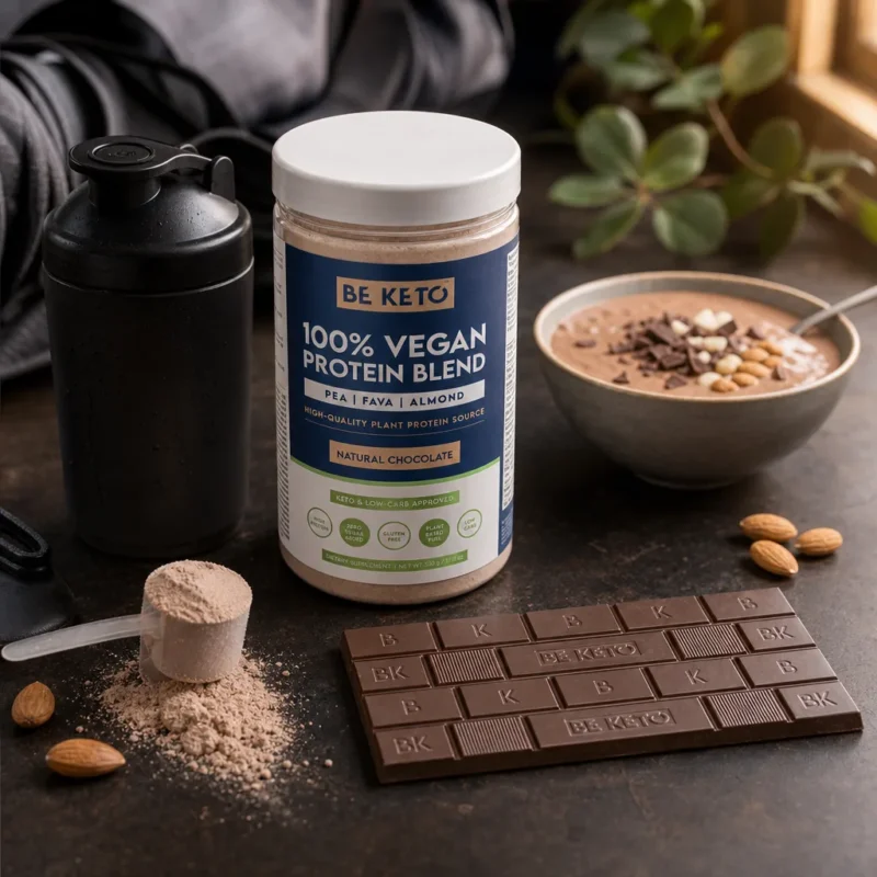 Protéine Végétale – Chocolat Naturel 500g – Lifestyle 2 Protéine végétale – chocolat naturel 500g