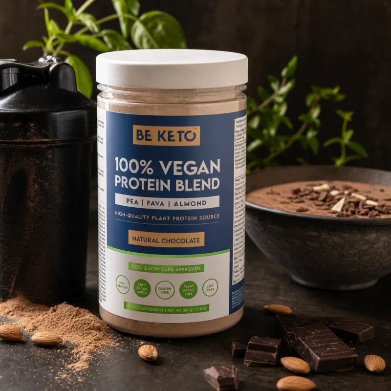 Protéine Végétale – Chocolat Naturel 500g – Lifestyle 1 Protéine végétale – chocolat naturel 500g