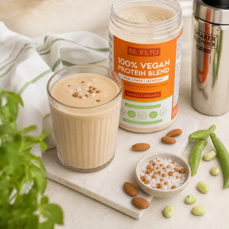 Protéine végétale – caramel salé 500g