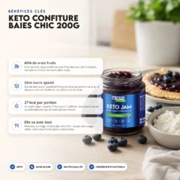 Confiture keto – myrtilles sauvages 200g