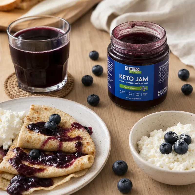 Confiture keto – myrtilles sauvages 200g