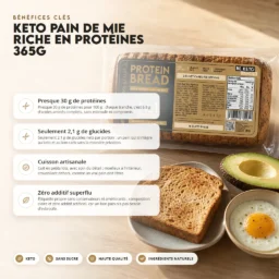 Pain toast protéiné keto 365g