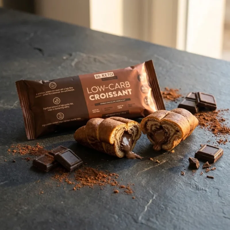 Croissant pauvre en glucides double chocolat 50g