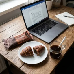 Croissant pauvre en glucides double chocolat 50g