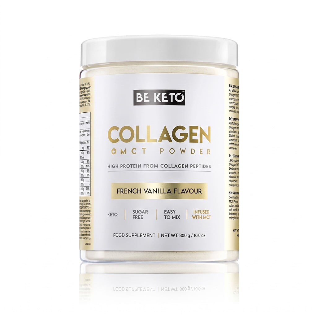 Collagène Keto + Huile MCT – Vanille Française 300g