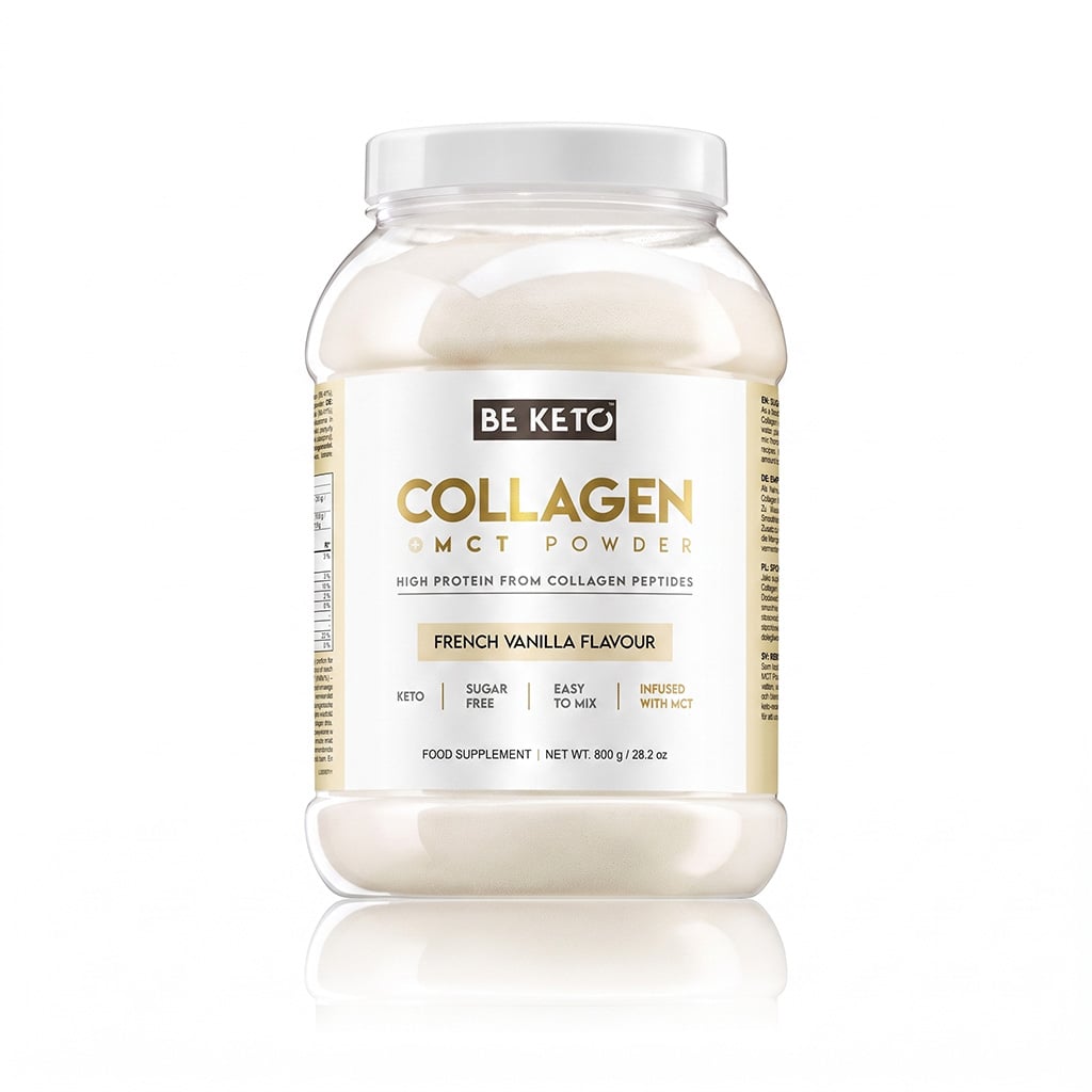 Collagène Keto + Huile MCT – Vanille Française 800g