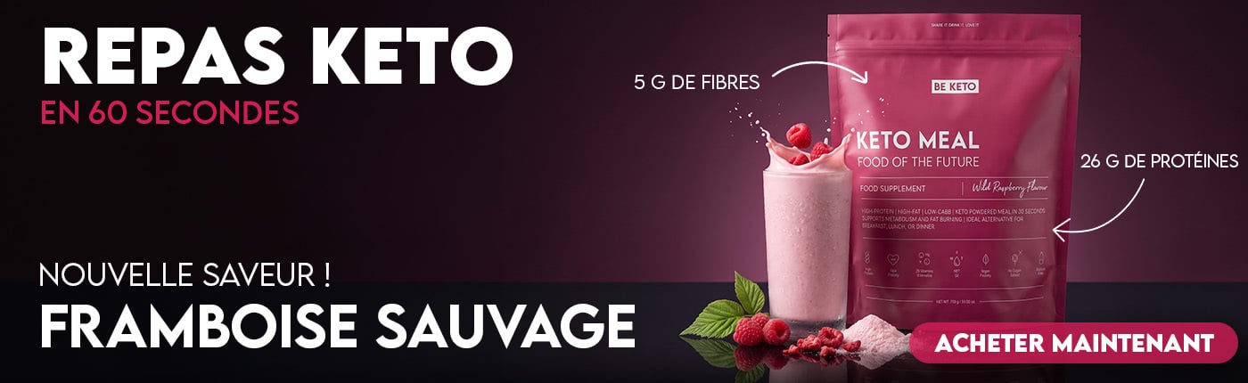 Keto meal raspberry ads baner desktop fr